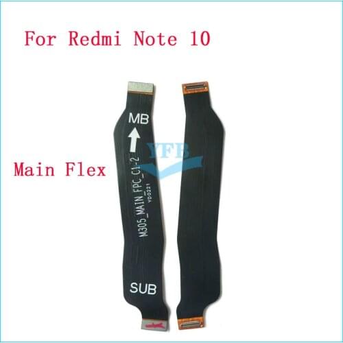 10pcs For Xiaomi Redmi Note 10 Pro MainBoard Connect Ribbon LCD Display USB Connector Main board Flex Cable