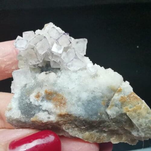 156.6gRare natural purple edge Fluorite Crystal quartz mineral specimen teaching specimen of home decoration original stone