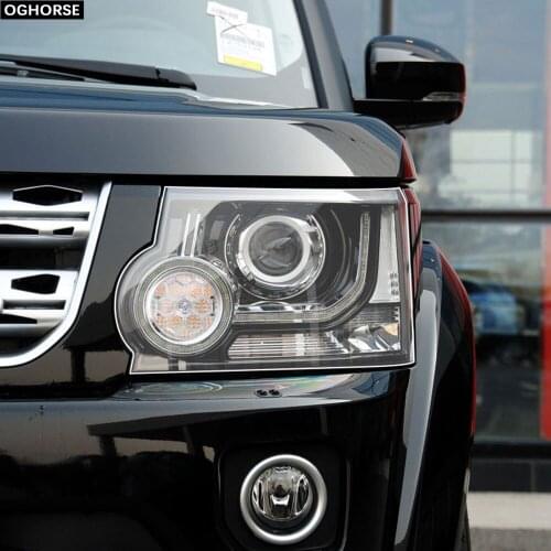 2 Pcs Self Healing TPU Transparent Stickers Car Headlight Protective Film for Land Rover Discovery 4 LR4 2009-2016 Accessories