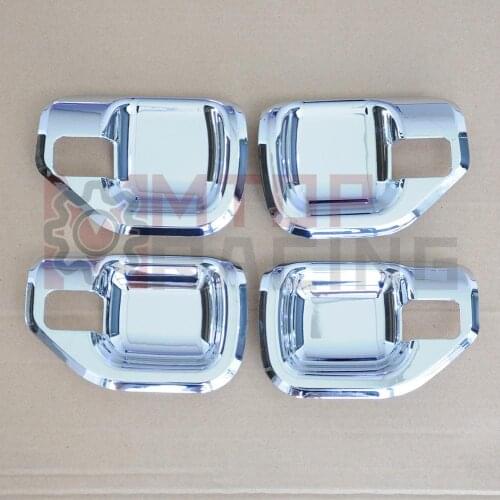 4 Pieces ABS Chrome Interior Door Handle Cover Trim For Jeep Compass 2011 2012 2013 2014 2015 2016