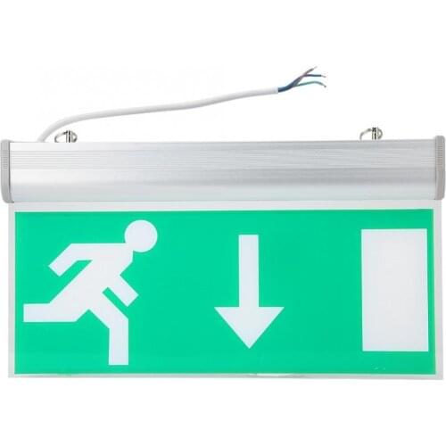 Acrylic LED Emergency Exit Lighting Sign Safety Evacuation Indicator Light 110-220V For Hotel and Other Public Places