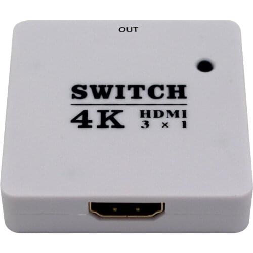 HDMI Switcher 3x1 1080P HDMI Switcher HDMI Switcher Converter Support 4k for HDTV 1080P Video DV HDTV