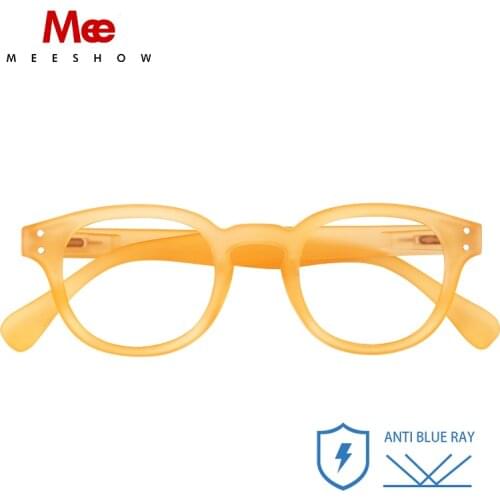Meeshow Blue light Blocking Reading Glasses Anti Blue Ray gafas de lectura Men Women Retro Eyeglasses With Diopter 0 +2.0