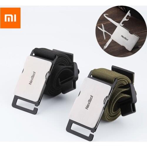 Xiaomi Nextool Multifunction Tool Kit Belt Outdoor Waistband Tactical Belt Camping Hiking Knife Scissors Opener Screwdriver Tool