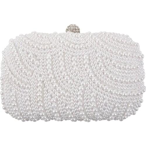 Fashion Clutch Bag Beaded Party Bridal Handbag Wedding Evening Purse