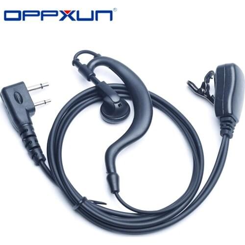 Oppxun Fast Shipping 2Pin Headphones Walkie Talkie for ICOM V8 V85 V80 V82 Two Way Radios 2021 Hot Sale Dropshipping