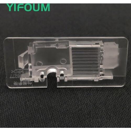 YIFOUM Car Rear View Backup Parking Camera Bracket License Plate Lights for Skoda Yeti Fabia Superb Octavia Rapid Spaceback