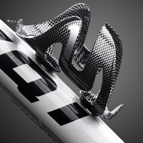 Bicycle Water Bottle Cage Rack Road Bike Carbon Fiber Bottle Holder V Shape Plastic Holder Bike Cup Holder Bicycle Accessories