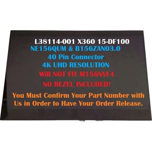 LCD Touch Screen Assembly For HP L38114-001 X360 15-DF100