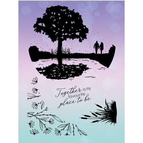 Together Transparent Clear Silicone Stamp/Seal for DIY scrapbooking/photo album Decorative clear stamp M1433