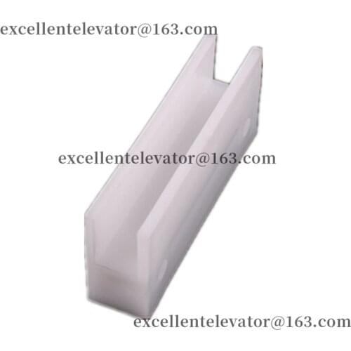 XAA380S1 Elevator Guide Shoe Insert L120mm Groove Width 16mm Nylon Use for Otis 1 Pack=10 Pieces