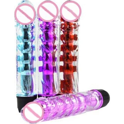 Adult female crystal vibrator female masturbation AV bar small bald dragon beard bar single shock dildo stimulation G spot