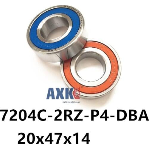 Angular Contact Bearings Speed Spindle Engraving Machine NSK KOYO AXK Steel Ra 1.6 Inc Abe 7 7204 7204C-2RZ-P4-DBA 20x47x14