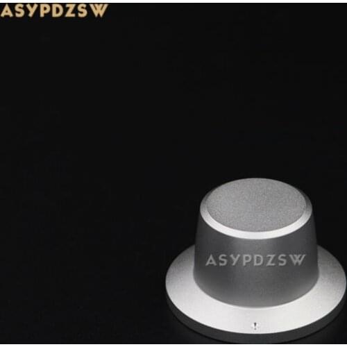 1 PCS Hat shape matte Silver 38*22 Full aluminum amplifier solid Volume potentiometer knob