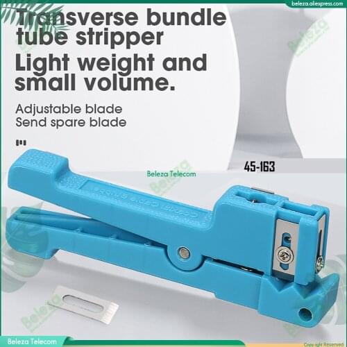 10pcs Lot Cable Stripper 45-163 3.2-5.6mm Buffer Tube Stripper FTTH Ideal 45-163 coaxial Cable Sheath Jacket Cutter