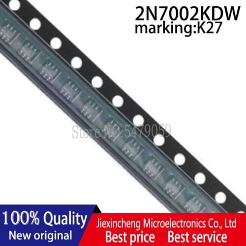 100pieces 2N7002KDW marking:K27 2N7002 SOT-363 MOSFET New original