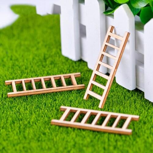 6 Pieces Ladder Stairs Supermarket Stairway Stepladder Staircase Model Small Figurine Crafts Ornament Miniatures Home DIY