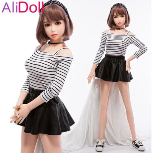 ALIDOLL 148cm (4.85ft) Japanese Anime Real Silicone Sex Dolls for Men Big Ass Vagina Oral Anal TPE Rubber Woman Free Shipping