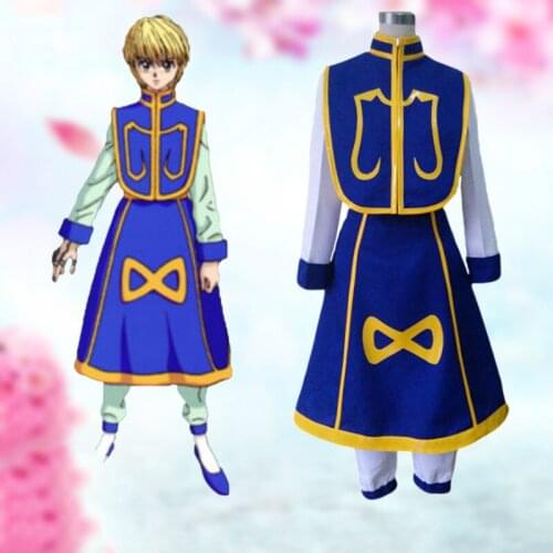 Anime Hunter X Hunter Kurapika Cosplay Costume Full Set for Adult Men Women Kids Halloween Party
