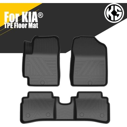 Car Floor Mats for KIA PEGAS FORTE KX1/3/5 K3 K5 SPORTAGE TPE Rubber Waterproof Non-Slip Fully Surrounded Refit Car Floor Mat