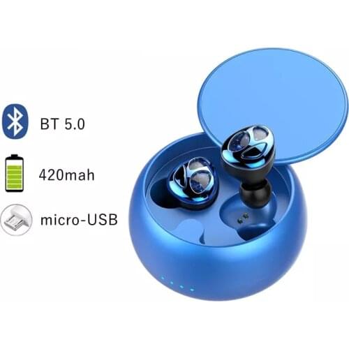 New D09 Sliding Cover Design TWS Wireless Earphone Stereo Bluetooth 5.0 Waterproof Smart Touch Headset Earbuds
