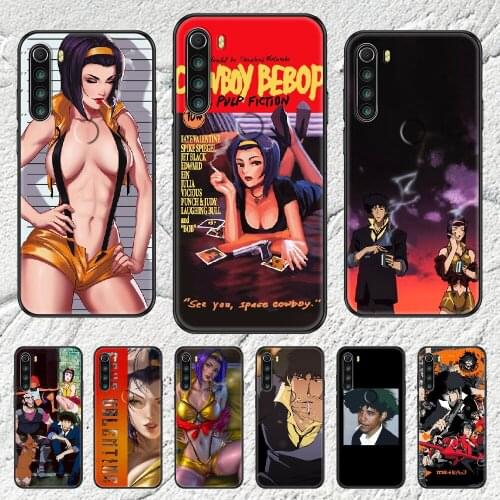 Cowboy Spike Faye Phone case For Xiaomi Redmi Note 7 7A 8 8T 9 9A 9S 10 K30 Pro Ultra black fashion shell soft prime silicone