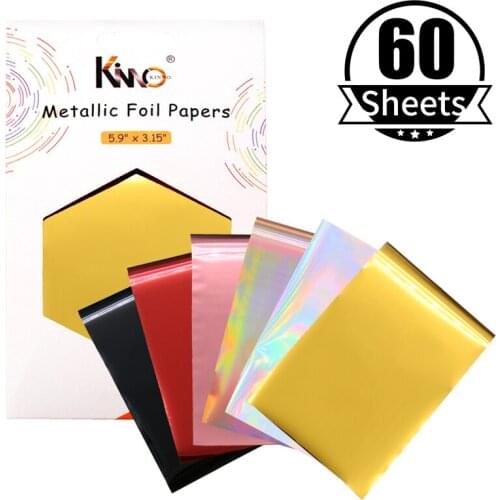 Gold Silver Red Hot Stamping Foil Paper Laminator Laminating Transfer on Elegance Laser Printer Craft Paper 60Pcs for Gifts