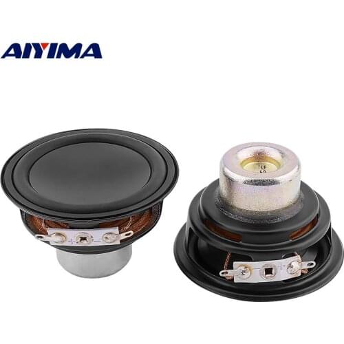 AIYIMA 2Pcs 2.5 Inch Midrange Bass Speaker Driver 6 Ohm 20W Woofer Sound Music Loudspeaker Neodymium Magnetic Audio Speaker Unit