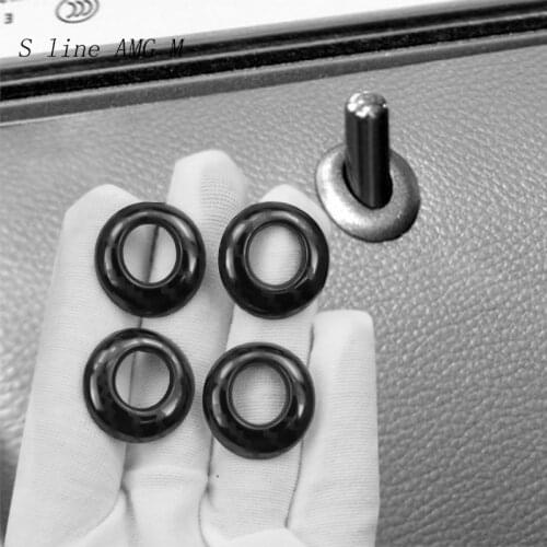 For BMW E81 E82 E87 Carbon Fiber Car Doors Latch Lifter Door Pin Styling Stickers Trim 1 Series Interior Door Lock Bolt Covers