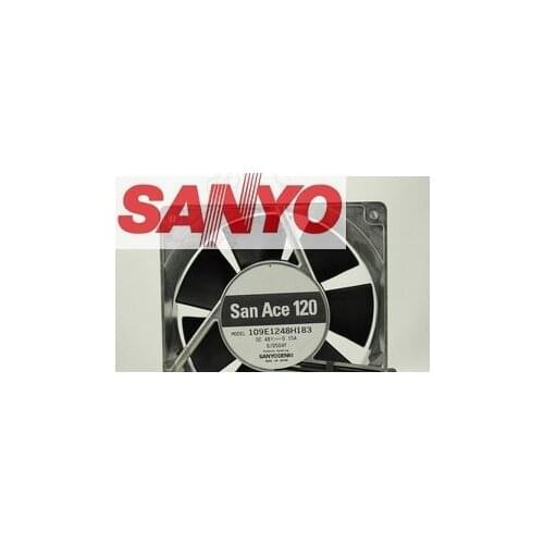 For Sanyo DC48V 12CM 120mm DC cooling fan 109E1248H183 12038 0.15A server fan