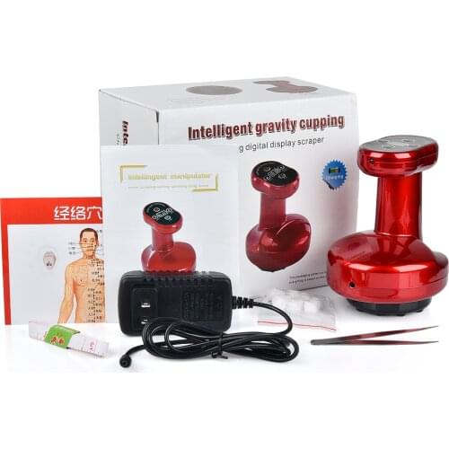 Electric Cupping Guasha 6 Suction Massager Scraping Apparatus Device Meridian Fat Burning Body Slimming Acupoint Therapy