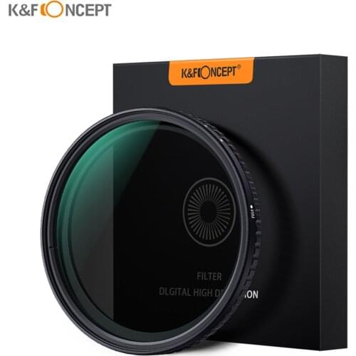 K&F CONCEPT Ultra-thin Adjustable Variable Neutral Density ND Filter Fader ND8-ND128 for Lens for Canon Sony Nikon 58/67/72mm