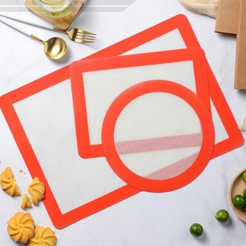 Baking Pad Eco-friendly Heat Resistant Silicone Round Baking Pads Accessories for Restaurant