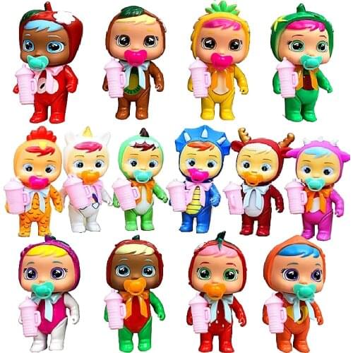 Hot! 3D Silicone Inteiro Realista Doll Beber Reborn Cry A Baby Magic Tears Surprise Figures For kids girl Gift bath toys WP06/08