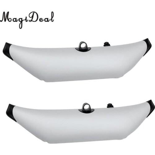 MagiDeal (Pack 2) Premium Durable White PVC Kayak Canoe Fishing Standing Inflatable Outrigger/Stabilizer Gear Equipment