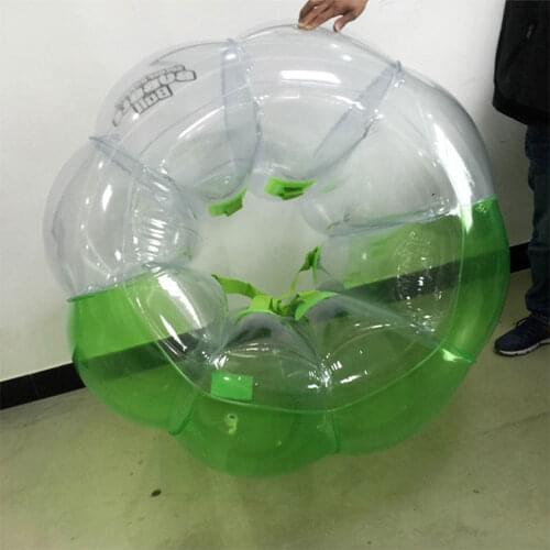 Adult TPU / PVC Body Zorb Bumper Ball Suit Inflatable Bubble Football Soccer Ball With Colored Dots Bumper Ball For Sale