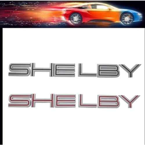 3D Premium SHELBY car Hood Fender trunk Rear Bonnet Nameplate Decal Emblem Badge Sticker for mustang Shelby GT350 GT500