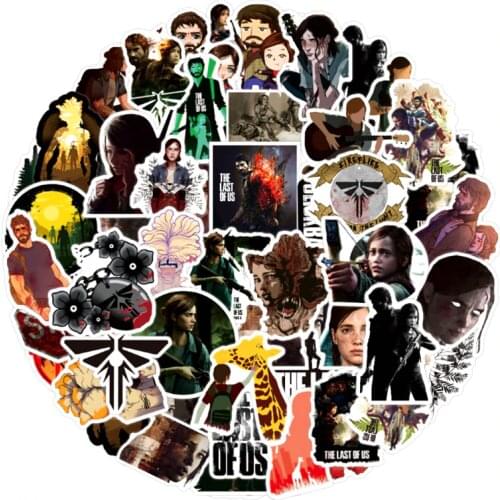 50Pcs Cartoon The last of us Stickers For Motorcycle Skateboard Bike Laptop Phone Suitcase Car