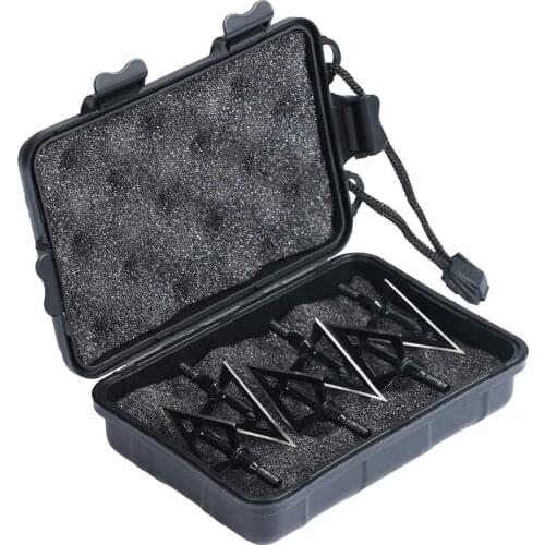 6/12pcs Linkboy Archery Hunting Broadheads 3 Fixed Blades 100 Grain Archery Broad Heads Compound Bow Hunting