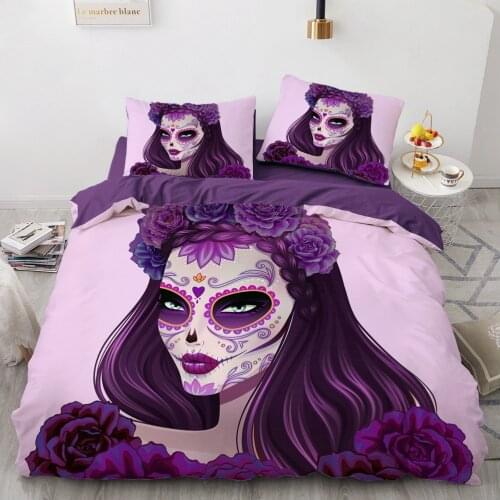 Luxury 3D Halloween Bedding Set Duvet Cover Set Comforter Twin King Queen Double Single Size Cartoon Design Custom Bedclothes