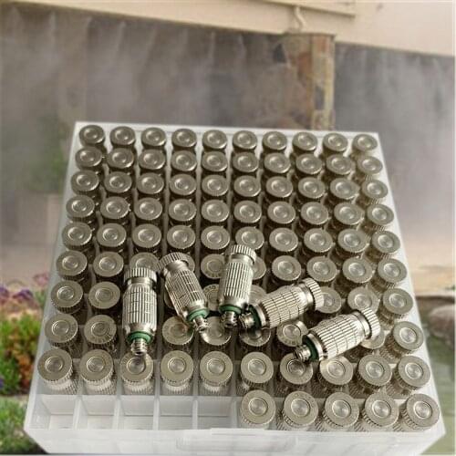 S366 Thread 3/16 Misting Nozzle High Pressure Atomizing Spray Nozzles Garden Irrigation Industry Cooling Sprayers 100pcs Total