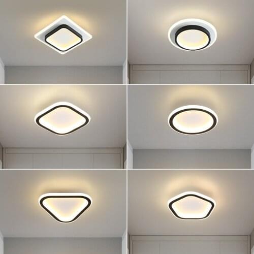 LED Ceiling Lamp 25W 28W 3 Color Changeable AC85-265V Modern Ceiling Chandelier For Living Room Bedroom Aisle Balcony Lighting