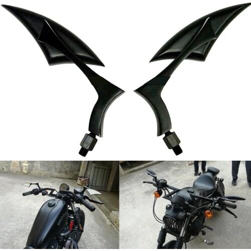 Universal Motorcycle Rearview Mirrors For Honda Suzuki Kawasaki For Harley Yamaha V-Star XVS 650 950 1100 Custom Silverado