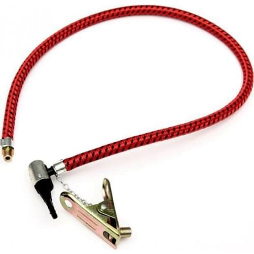 60CM Bike Hand Air Pump Inflator Replacement Hose With Clip UK Nozzle Bicycle Tyre Air Pump Tube Cycling Bicycle Accessories