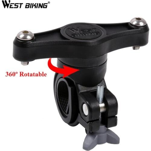 WEST BIKING Rotatable Bicycle Kettle Extension Holder Mount Cycling Water Bottle Cage Adapter For Bike Handlebar Saddle Seatpost