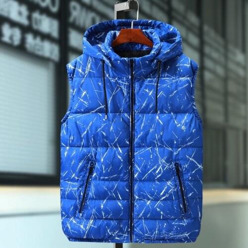 Plus Size 8XL 7XL 6XL 5XL Parka Hooded Vest Winter Autumn New Thick Warm Casual Windbreaker Baggy Waistcoat Sleeveless Jacket