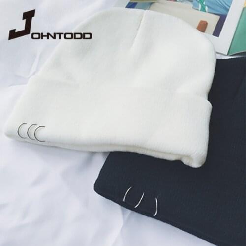 Winter solid color wool knitted woolen cap, womens fashion casual hat, warm womens soft bottom thickened cap, casual hat, ski