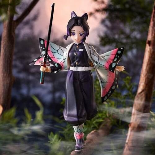 17cm Kochou Shinobu Demon Slayer action figure toys collection Christmas gift doll with box