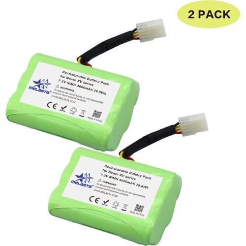2PCS 7.2V 4000mAh NIMH Battery for Neato XV-21 XV-11 XV-14 XV-15 XV-12 XV-25 Neato XV Signature Pro robot vacuum cleaner