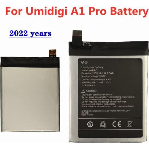 UMI A1Pro Mobile phone Battery For UMIDIGI A1 Pro Battery 3150mAh Long Standby Time Batteries